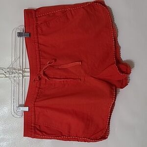Loft Outlet Women's‎ Orange Casual Linen Blend Running Shorts - Size XL